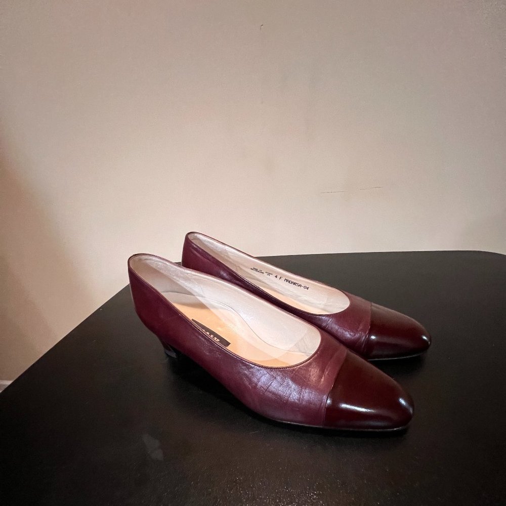 Bally burgundy madarsa pumps shoes